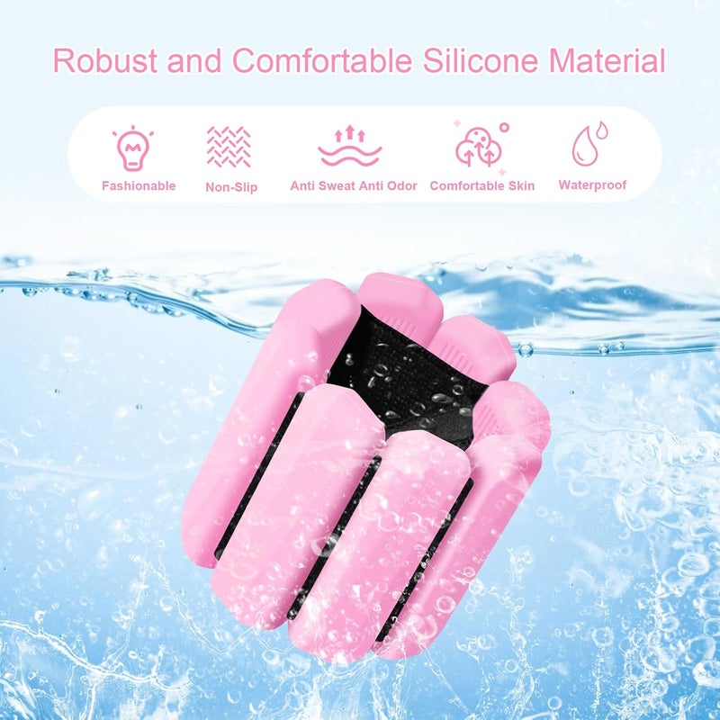 Teikugv Wrist Weights Set of 2, Wearable Arm & Leg Weights for Women & Men, Adjustable Wrist Ankle Weights for Walking, Yoga, Swimming, Gym, 2lb - Image 5